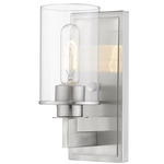 Savannah Wall Sconce - Brushed Nickel / Clear