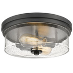 Bohin Ceiling Light - Matte Black / Clear Seedy