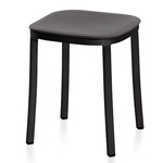 1 Inch Stool - Black Powder Coated Aluminum / Dark Grey