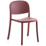 1 Inch Reclaimed Stacking Chair - Bordeaux Polypropylene