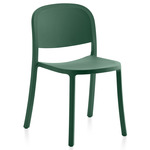 1 Inch Reclaimed Stacking Chair - Green Polypropylene
