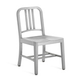 1006 Navy Collection Mini Chair - Hand Brushed Aluminum
