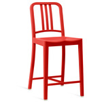 111 Navy Collection Bar/ Counter Stool - Red PET