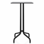1 Inch Rectangle Bar Table - Black Powder Coated Aluminum / Grey HPL