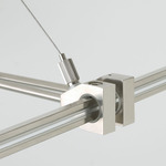 Monorail Support Outside Rigger - Satin Nickel