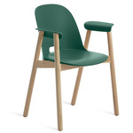Alfi Armchair - Natural Ash / Green Polypropylene