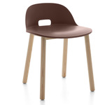 Alfi Low Back Chair - Natural Ash / Brown