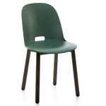 Alfi Chair - Dark Stained Ash / Green Polypropylene