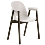 Alfi Armchair - Dark Stained Ash / White