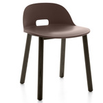 Alfi Low Back Chair - Dark Stained Ash / Brown