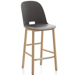 Alfi Bar/ Counter Stool - Natural Ash / Dark Grey