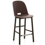 Alfi Bar/ Counter Stool - Dark Stained Ash / Brown