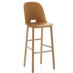 Alfi Bar/ Counter Stool - Natural Ash / Sand Polypropylene