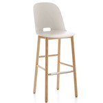 Alfi Bar/ Counter Stool - Natural Ash / White