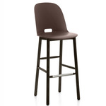 Alfi Bar/ Counter Stool - Dark Stained Ash / Brown