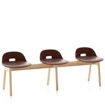 Alfi Low Back Bench - Natural Ash / Brown