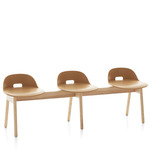 Alfi Low Back Bench - Natural Ash / Sand Polypropylene