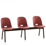 Alfi Bench - Dark Stained Ash / Red