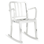 Heritage Rocking Armchair - Hand Polished Aluminum