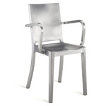 Hudson Armchair - Hand Brushed Aluminum