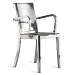 Hudson Armchair - Hand Polished Aluminum