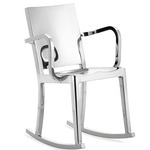 Hudson Rocking Armchair - Hand Polished Aluminum