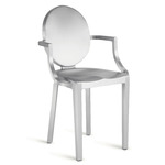 Kong Armchair - Hand Brushed Aluminum