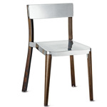 Lancaster Stacking Chair - Dark Stained Ash / Aluminum