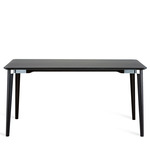 Lancaster Dining Table - Dark Stained Ash / Aluminum