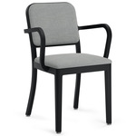 Navy Officer Armchair - Black Powder Coated Aluminum / Kvadrat Hallingdal 116 Fabric