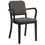 Navy Officer Armchair - Black Powder Coated Aluminum / Kvadrat Reflect 184 Fabric