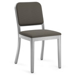 Navy Officer Chair - Hand Brushed Aluminum / Kvadrat Reflect 184 Fabric