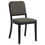 Navy Officer Chair - Black Powder Coated Aluminum / Kvadrat Reflect 184 Fabric