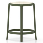 On & On Wood Bar/ Counter Stool - Green / Ash Plywood