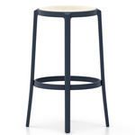 On & On Wood Bar/ Counter Stool - Dark Blue / Ash Plywood