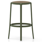 On & On Wood Bar/ Counter Stool - Green / Walnut