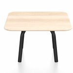 Parrish Square Low Table - Black Powder Coated Aluminum / Accoya Wood
