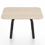 Parrish Square Low Table - Black Powder Coated Aluminum / Ash Plywood