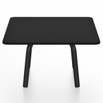Parrish Square Low Table - Black Powder Coated Aluminum / Black HPL