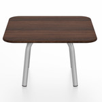 Parrish Square Low Table - Clear Anodized Aluminum / Walnut Plywood