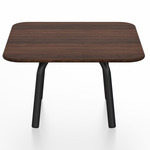 Parrish Square Low Table - Black Powder Coated Aluminum / Walnut Plywood