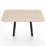 Parrish Square Low Table - Black Powder Coated Aluminum / Ash Plywood