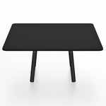 Parrish Square Low Table - Black Powder Coated Aluminum / Black HPL
