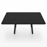 Parrish Square Low Table - Black Powder Coated Aluminum / Black HPL