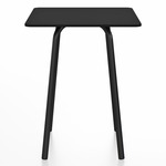 Parrish Square Cafe Table - Black Powder Coated Aluminum / Black HPL