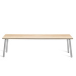 Run Bench - Clear Anodized Aluminum / Accoya Wood