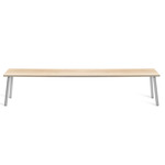 Run Bench - Clear Anodized Aluminum / Accoya Wood