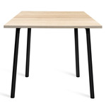 Run Dining Table - Black Powder Coated Aluminum / Accoya Wood