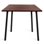 Run Dining Table - Black Powder Coated Aluminum / Walnut Plywood