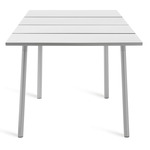 Run Aluminum Dining Table - Clear Anodized Aluminum / Aluminum